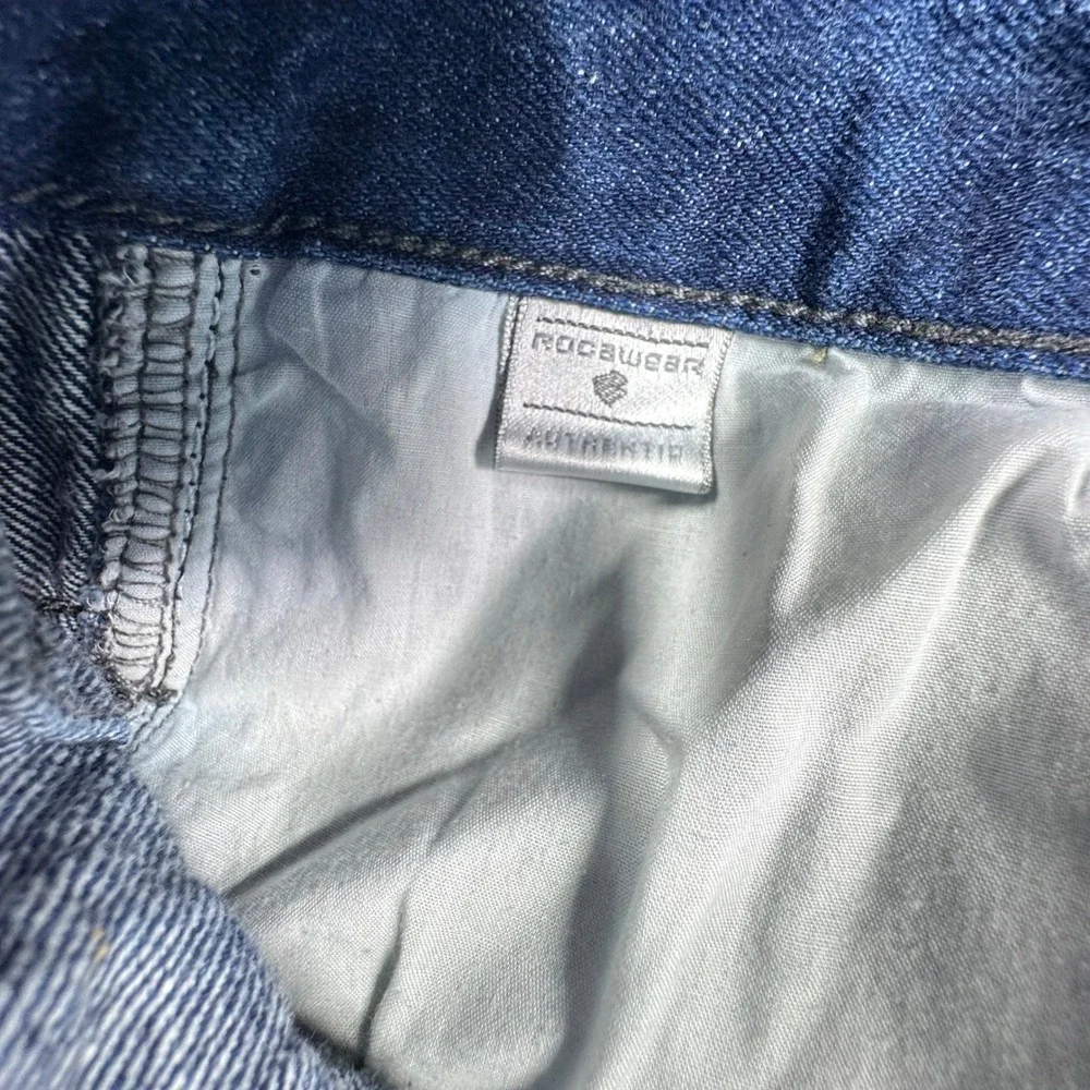 Vintage Rocawear Jeans Mens 32x29 Blue Dark Wash‎ Cotton Classic Baggy Y2K